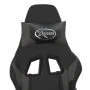 Gaming chair with footrest black gray synthetic leather by , Gaming chairs - Ref: Foro24-3143703, Price: 132,93 €, Discount: %