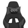 Silla gaming con reposapiés cuero sintético negro gris de , Sillones para videojuegos - Ref: Foro24-3143703, Precio: 135,16 €...