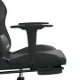 Gaming chair with footrest black gray synthetic leather by , Gaming chairs - Ref: Foro24-3143703, Price: 132,93 €, Discount: %