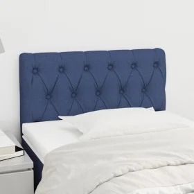Kopfteil aus blauem Stoff, 80x7x78/88 cm von , Kopf- und Fußteile - Ref: Foro24-346304, Preis: 39,94 €, Rabatt: %