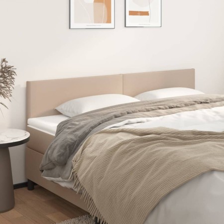Cabeceros 2 unidades cuero sintético capuchino 80x5x78/88 cm de , Cabeceros y pies de cama - Ref: Foro24-345817, Precio: 53,1...