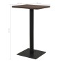 Mesa de bistró ceniza oscuro 78,5x78,5x107 cm de , Mesas de cocina y de comedor - Ref: Foro24-321929, Precio: 140,76 €, Descu...