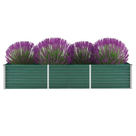 Arriate de jardín de acero galvanizado verde 240x80x45 cm de , Maceteros y jardineras - Ref: Foro24-44843, Precio: 70,08 €, D...