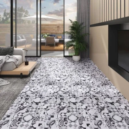 Grau bedruckte, selbstklebende PVC-Bodendielen, 4,46 m², 3 mm von , Böden und Teppiche - Ref: Foro24-146577, Preis: 92,11 €, ...