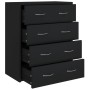 Aparador con 4 cajones negro 60x30,5x71 cm de , Aparadores - Ref: Foro24-342577, Precio: 91,52 €, Descuento: %