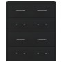 Aparador con 4 cajones negro 60x30,5x71 cm de , Aparadores - Ref: Foro24-342577, Precio: 91,52 €, Descuento: %