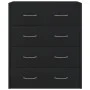 Aparador con 4 cajones negro 60x30,5x71 cm de , Aparadores - Ref: Foro24-342577, Precio: 92,87 €, Descuento: %