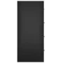 Aparador con 4 cajones negro 60x30,5x71 cm de , Aparadores - Ref: Foro24-342577, Precio: 92,87 €, Descuento: %