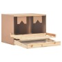 Ponedero para gallinas 2 compartimentos madera pino 63x40x45 cm de vidaXL, Incubadoras de huevos - Ref: Foro24-170652, Precio...