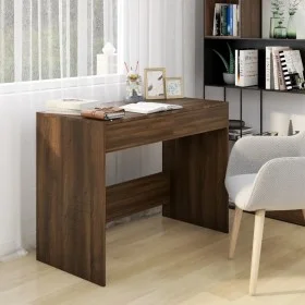 Escritorio madera de ingeniería marrón roble 101x50x76,5 cm de , Escritorios - Ref: Foro24-812998, Precio: 107,04 €, Descuent...
