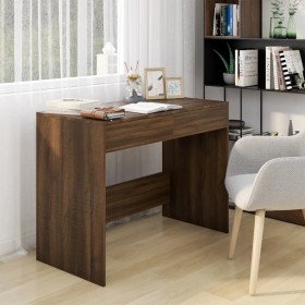 Escritorio madera de ingeniería marrón roble 101x50x76,5 cm de , Escritorios - Ref: Foro24-812998, Precio: 109,88 €, Descuent...