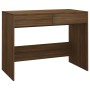 Escritorio madera de ingeniería marrón roble 101x50x76,5 cm de , Escritorios - Ref: Foro24-812998, Precio: 109,88 €, Descuent...