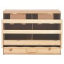 Ponedero para gallinas 2 compartimentos madera pino 63x40x45 cm de vidaXL, Incubadoras de huevos - Ref: Foro24-170652, Precio...