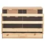 Ponedero para gallinas 2 compartimentos madera pino 63x40x45 cm de vidaXL, Incubadoras de huevos - Ref: Foro24-170652, Precio...