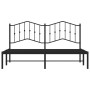 Estructura de cama con cabecero metal negro 180x200 cm de , Camas y somieres - Ref: Foro24-373793, Precio: 110,81 €, Descuent...