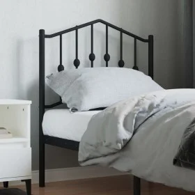 Cabecero de metal negro 75 cm de , Cabeceros y pies de cama - Ref: Foro24-373815, Precio: 21,16 €, Descuento: %