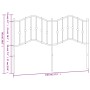 Cabecero de metal negro 140 cm de , Cabeceros y pies de cama - Ref: Foro24-373822, Precio: 36,91 €, Descuento: %