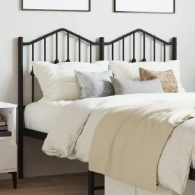 Black metal headboard 120 cm by , Headboards and footboards - Ref: Foro24-373820, Price: 32,88 €, Discount: %