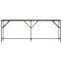 Mesa consola madera de ingeniería roble ahumado 200x29x75 cm de , Mesas auxiliares - Ref: Foro24-837779, Precio: 78,49 €, Des...