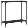 Mesa consola madera de ingeniería negro 75x30,5x75 cm by , Side tables - Ref: Foro24-837707, Price: 37,40 €, Discount: %