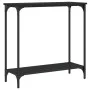 Mesa consola madera de ingeniería negro 75x30,5x75 cm by , Side tables - Ref: Foro24-837707, Price: 37,40 €, Discount: %