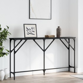 Mesa consola madera de ingeniería negro 140x23x75 cm de , Mesas auxiliares - Ref: Foro24-837772, Precio: 40,45 €, Descuento: %