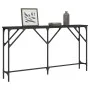 Mesa consola madera de ingeniería negro 140x23x75 cm de , Mesas auxiliares - Ref: Foro24-837772, Precio: 41,96 €, Descuento: %