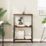 Librería 3 estantes madera ingeniería roble humo 59x35x90,5 cm de , Librerías y estanterías - Ref: Foro24-837614, Precio: 45,...