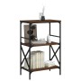 Librería 3 estantes madera ingeniería roble marrón 59x35x90,5cm de , Librerías y estanterías - Ref: Foro24-837616, Precio: 46...