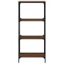 Librería 4 estantes madera ingeniería roble marrón 59x35x132cm de , Librerías y estanterías - Ref: Foro24-837621, Precio: 50,...