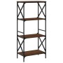 Librería 4 estantes madera ingeniería roble marrón 59x35x132cm de , Librerías y estanterías - Ref: Foro24-837621, Precio: 50,...