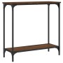 Mesa consola madera de ingeniería roble marrón 75x30,5x75 cm de , Mesas auxiliares - Ref: Foro24-837711, Precio: 36,26 €, Des...