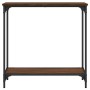 Mesa consola madera de ingeniería roble marrón 75x30,5x75 cm de , Mesas auxiliares - Ref: Foro24-837711, Precio: 36,26 €, Des...