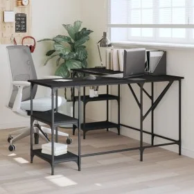 Escritorio madera de ingeniería negro 139x139x75 cm by , Desks - Ref: Foro24-837592, Price: 102,46 €, Discount: %