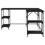 Escritorio madera de ingeniería negro 139x139x75 cm de , Escritorios - Ref: Foro24-837592, Precio: 102,46 €, Descuento: %