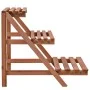 Soporte de plantas 3 niveles de madera de cedro 48x45x40 cm de vidaXL, Soportes para macetas - Ref: Foro24-246436, Precio: 29...