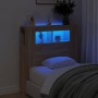 Cabecero LED madera ingeniería roble Sonoma 100x18,5x103,5 cm de , Cabeceros y pies de cama - Ref: Foro24-837332, Precio: 57,...