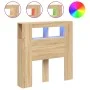 Cabecero LED madera ingeniería roble Sonoma 100x18,5x103,5 cm de , Cabeceros y pies de cama - Ref: Foro24-837332, Precio: 56,...