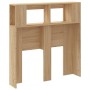 Cabecero LED madera ingeniería roble Sonoma 100x18,5x103,5 cm de , Cabeceros y pies de cama - Ref: Foro24-837332, Precio: 57,...