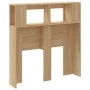LED headboard engineered wood Sonoma oak 100x18.5x103.5 cm by , Headboards and footboards - Ref: Foro24-837332, Price: 56,98 ...