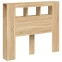 Cabecero LED madera ingeniería roble Sonoma 120x18,5x103,5 cm de , Cabeceros y pies de cama - Ref: Foro24-837339, Precio: 66,...