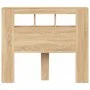 Cabecero LED madera ingeniería roble Sonoma 120x18,5x103,5 cm de , Cabeceros y pies de cama - Ref: Foro24-837339, Precio: 66,...