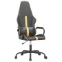 Silla gaming con masaje cuero sintético dorado y negro de , Sillones para videojuegos - Ref: Foro24-345559, Precio: 104,69 €,...