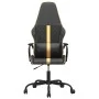 Silla gaming con masaje cuero sintético dorado y negro de , Sillones para videojuegos - Ref: Foro24-345559, Precio: 104,69 €,...
