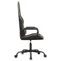 Silla gaming con masaje cuero sintético dorado y negro de , Sillones para videojuegos - Ref: Foro24-345559, Precio: 104,69 €,...