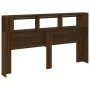 Cabecero LED madera ingeniería marrón roble 180x18,5x103,5 cm de , Cabeceros y pies de cama - Ref: Foro24-837364, Precio: 99,...
