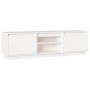 Mueble de TV madera maciza de pino blanco 140x35x40 cm de , Muebles TV - Ref: Foro24-840413, Precio: 108,00 €, Descuento: %