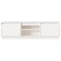Mueble de TV madera maciza de pino blanco 140x35x40 cm de , Muebles TV - Ref: Foro24-840413, Precio: 108,00 €, Descuento: %