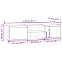 Mueble de TV madera maciza de pino blanco 140x35x40 cm de , Muebles TV - Ref: Foro24-840413, Precio: 108,00 €, Descuento: %