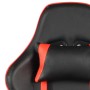 Silla gaming giratoria con reposapiés PVC rojo en Sillas gaming | Comprar online en Foru.es